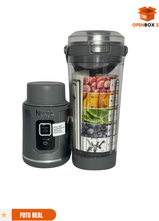 Licuadora NINJA portátil y accesorios, inalámbrica, recipiente de 18 onzas, licuadora personal para batidos