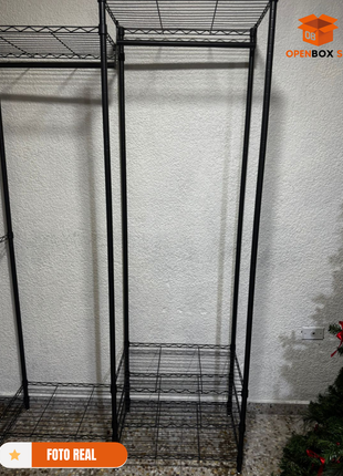 🧺 Estante Organizador de 6 Niveles con Barras Colgantes – Gran Capacidad y Máxima Resistencia
