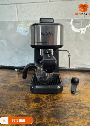Cafetera de expresso al vapor con espumador de acero inoxidable