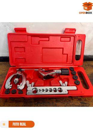 KIT DE DOBLADOR DE TUBOS CON ABOCINADOR