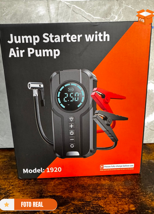 Arrancador de Batería 5 en 1 Premium | Compresor de Aire, Power Bank y Linterna LED