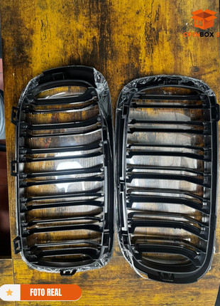 Rejilla G30, parrilla frontal negra compatible con BMW Serie 5 G30 M5 530e 530i 540i 550i