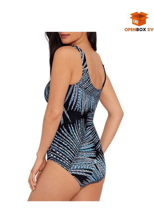 Traje de Baño de Una Pieza Asimétrico con Tirante Extra