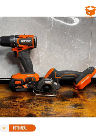 SET DE TALADRO Y MINI SIERRA INALAMBRICA MARCA RIDGID