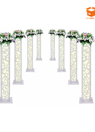 Set de 8 columnas decorativas con Luz LED para evento