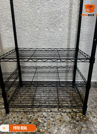 🧺 Estante Organizador de 6 Niveles con Barras Colgantes – Gran Capacidad y Máxima Resistencia