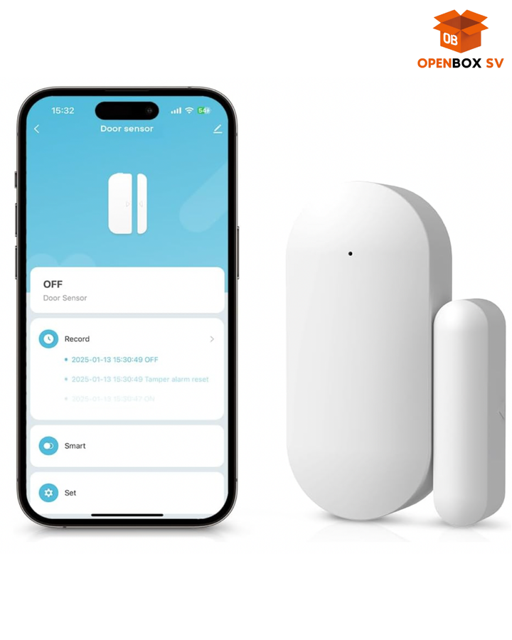 Sensor de movimiento Inteligente WiFi para Puertas y Ventanas - Seguridad del Hogar