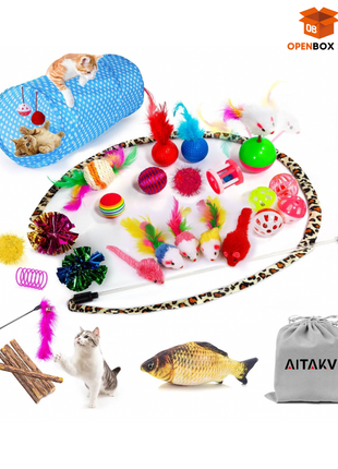SET DE 35 JUGUETES PARA GATOS