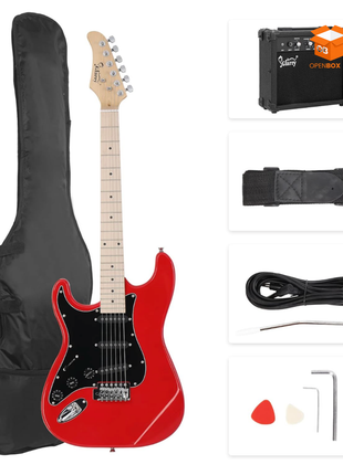 Guitarra Eléctrica de 6 Cuerdas con Amplificador