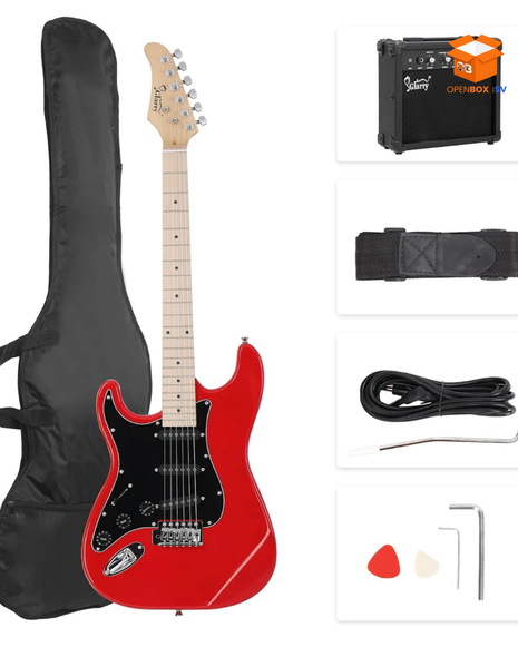 Guitarra Eléctrica de 6 Cuerdas con Amplificador