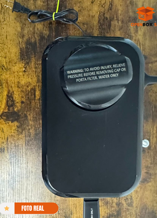Cafetera de expresso al vapor con espumador de acero inoxidable