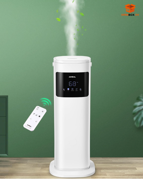 Humidificador para habitación grande en el hogar, 10.5L de llenado superior de niebla fría y cálida