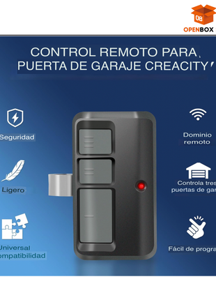Control Remoto Universal para Puerta de Garaje (Paquete de 2)