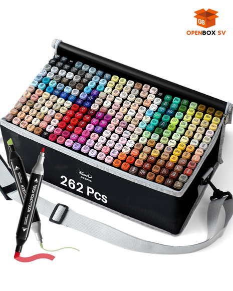 Set Marcadores de alcohol de 262 colores