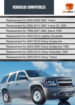 AMORTIGUADORES DELANTEROS CHERVROLET, GMC Y CADILAC