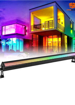 Barra de luces LED para arandela de pared, 100 W, 3 en 1, RGBW, cambio de color, iluminación para DJ, discoteca, luz de fiesta