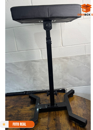 Soporte de brazos para tatuaje ajustable, cojín de cuero