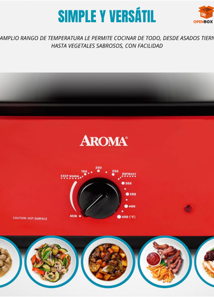 OLLA ELECTRICA  MARCA AROMA CON CAPACIDAD DE 22 LIBRAS
