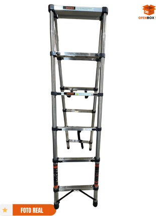 ESCALERA TELESCOPICA CON CORREAS DE SEGURIDAD
