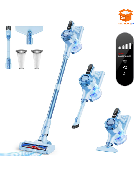 Aspiradora Inalámbrica Premium 8 en 1 | Potente, Ligera y con Pantalla LED