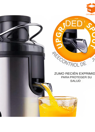 Extractor de Jugos Eléctrico 800W con 3 Velocidades | Jugos Naturales en Segundos