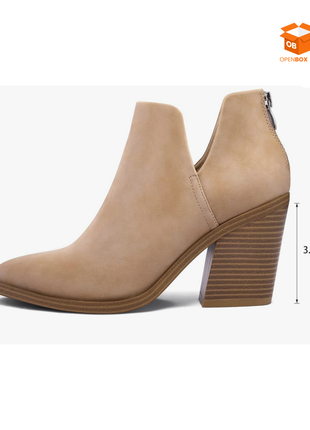 Botines de Tacón para Mujer | Punta Fina | Tacón Grueso de 3.5