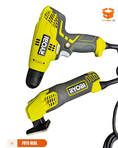 SET DE TALADRO Y LIJADORA DE DETALLES MARCA RYOBI