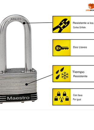 CANDADO DE SEGURIDAD MASTER