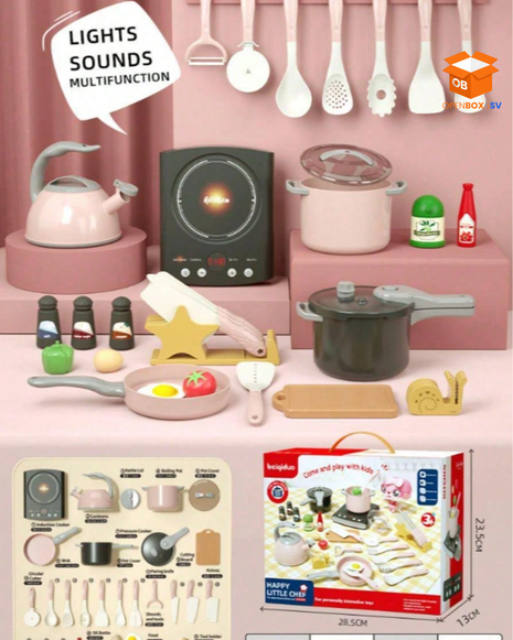 Set de Cocina Infantil Premium | Diversión y Aprendizaje para Niños