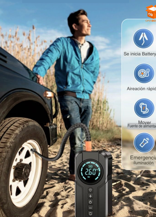 Arrancador de Batería 5 en 1 Premium | Compresor de Aire, Power Bank y Linterna LED