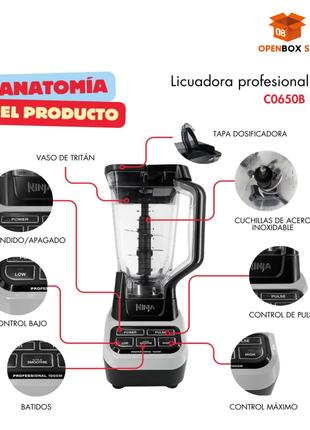 Licuadora Potente de 1000 W marca Ninja
