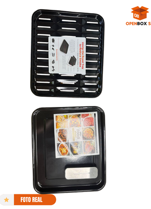 Horno de convección digital marca NINJA (capacidad XL) y un acabado de acero inoxidable