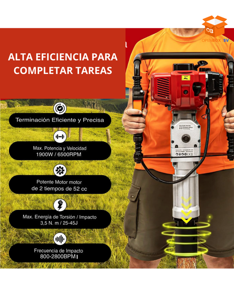 instalador de postes a gas de 52cc