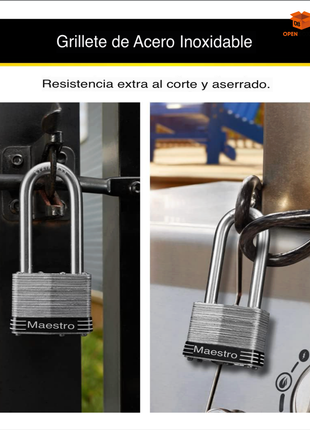 CANDADO DE SEGURIDAD MASTER