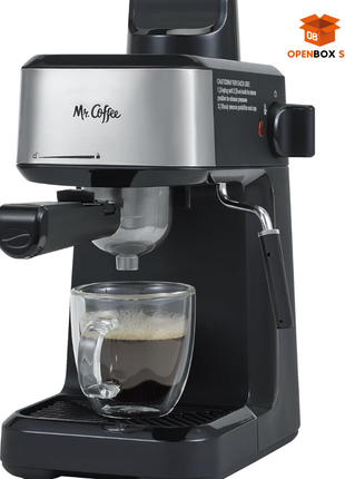 Cafetera de expresso al vapor con espumador de acero inoxidable