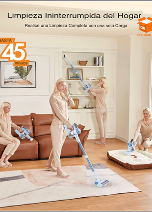 Aspiradora Inalámbrica Premium 8 en 1 | Potente, Ligera y con Pantalla LED