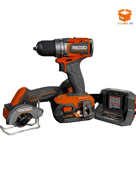 SET DE TALADRO Y MINI SIERRA INALAMBRICA MARCA RIDGID