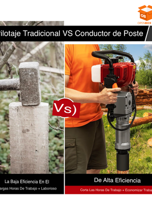 instalador de postes a gas de 52cc