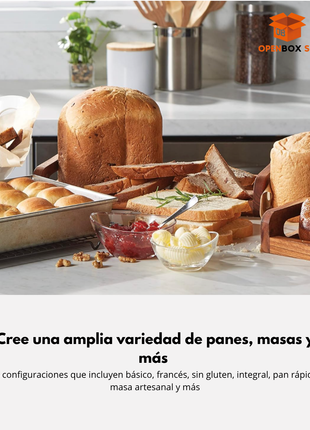 Hamilton Beach Máquina eléctrica digital para hacer pan artesanal y sin gluten, capacidad de 2 libras, 14 ajustes