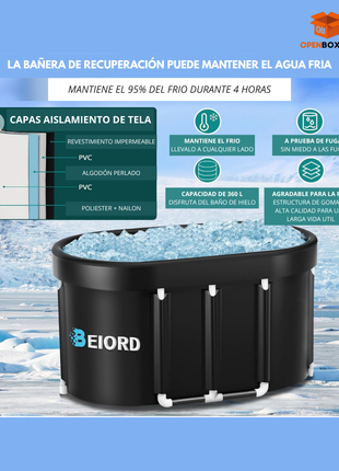 Bañera para terapia de hielo
