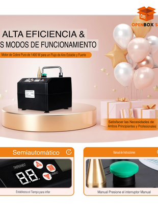 🎈 Bomba Inflable Eléctrica Profesional