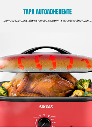 OLLA ELECTRICA  MARCA AROMA CON CAPACIDAD DE 22 LIBRAS