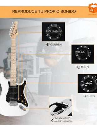 🎸 Guitarra Eléctrica Profesional con amplificador y Funda | Nueva