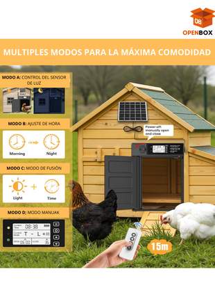 🚪✨ Puerta Automática Inteligente para Gallinero, Mascotas y Más 🐔🐇🐱🐶