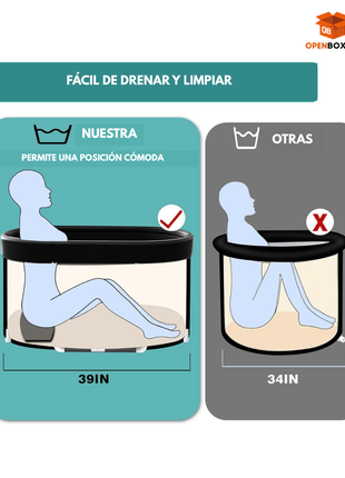 Bañera para terapia de hielo