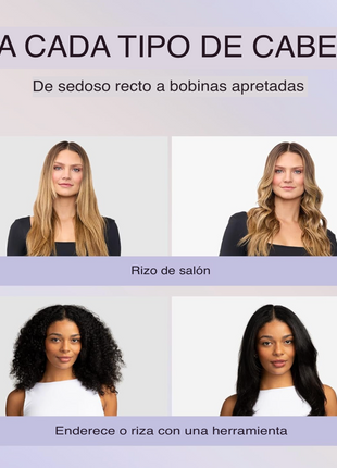 Wavytalk Whirlwind Curl 2 en 1 con Flujo de Aire — Alisador y Rizador de 1.25"
