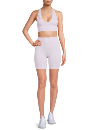 LEGGIN CORTOS MORADOS SIN COSTURA MARCA CHLOE THINGS