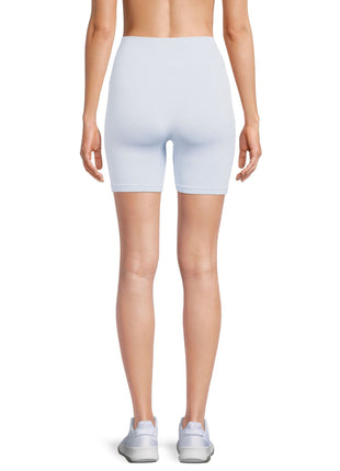 LEGGIN CORTO SIN CONSTURA COLOR CELESTE MARCA CHLOE TING