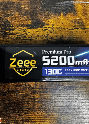 Zeee Premium Pro 6S 5200mAh Lipo Batería 22.2V 130C XT90 Plug (2 Paquetes)